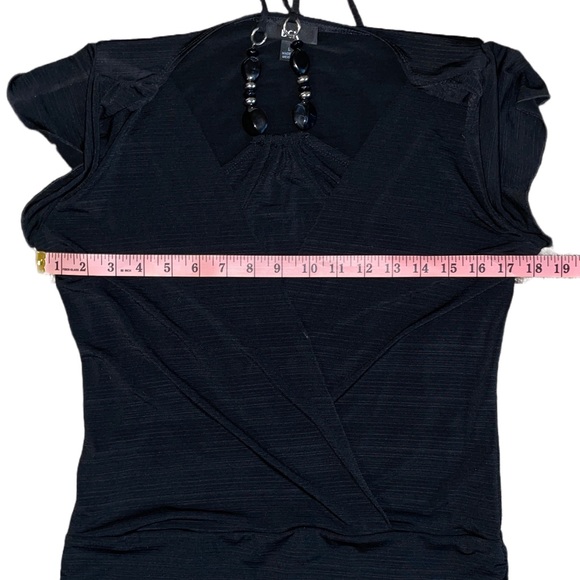 BCX Y2K Layered Top w/ Built in Necklace - Picture 7 of 9